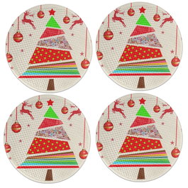 Hermia Salvamanteles 37 cm Multicolor (Pack de 4)